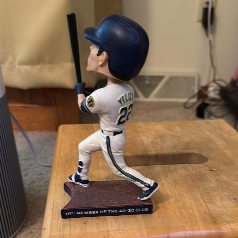 Christian Yelich Bobblehead Figurine - Blue and White - Picture 3 of 3